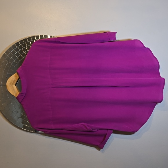 Anthropologies Maeve Mairead Silk Button Front Blouse Lagen New Without Tag - Picture 8 of 9